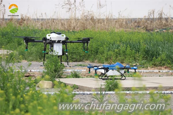 Farmer drone on agriculture