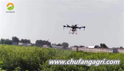 Pesticide sprayer drone in agriculture